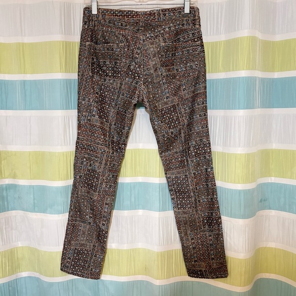 Isabel Marant Etoile Itzel Print Skinny Corduroy Pants Sz 40 - Picture 7 of 9
